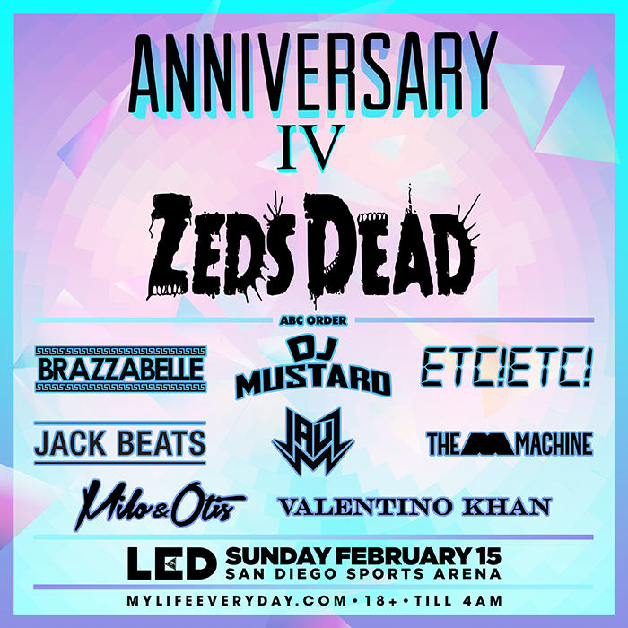 LED Anniversary IV Line-Up 2015