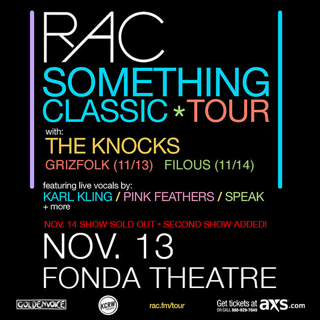 RAC The Knocks Fonda Theatre Los Angeles LA