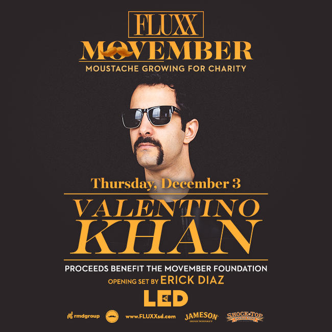 Movember Valentino Khan San Diego LED presents